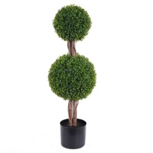 Twin-Sphere Faux Tree